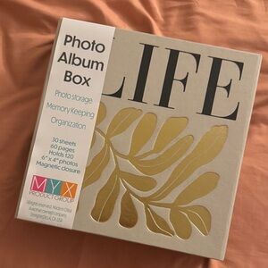 Gold and Cream Photo Album Box